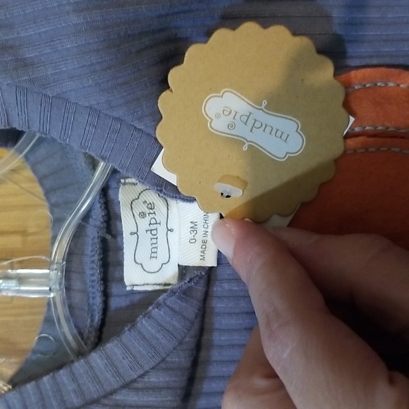 Mud Pie ribbed one piece with snaps NWT - Picture 3 of 10